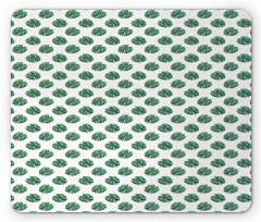 Evergreen Monstera Leaf Mouse Pad