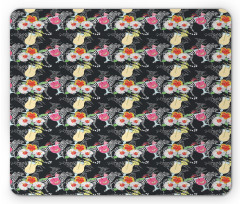 Cocktails Hibiscus Zebra Mouse Pad