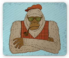 Melancholic Yeti Pipe Mouse Pad