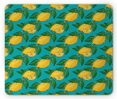 Hand Drawn Style Lemons Mouse Pad