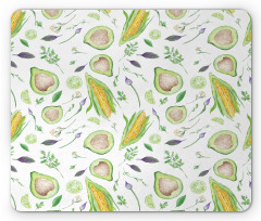 Fresh Salad Ingredients Mouse Pad