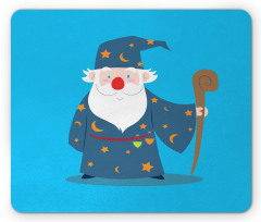 Old Man with Magic Staff Mouse Pad