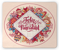 Feliz Navidad Christmas Mouse Pad