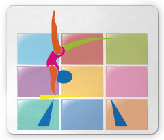 Abstract Athlete Mouse Pad