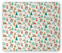 Tree Presents Animals Mouse Pad