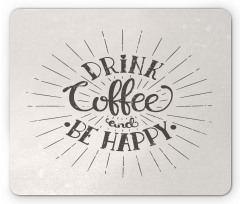 Coffee Words Grunge Effect Mouse Pad