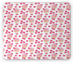 Doodle Style Strawberry Mouse Pad