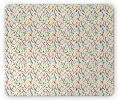 Colorful Comic Pencils Mouse Pad