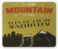 Lets Go on an Adventure Words Mouse Pad