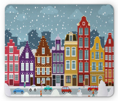 Dutch Town in the Winter Mouse Pad