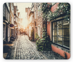 Old Town at Sunset Picture Mouse Pad