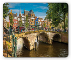 Old Bridge over a Canal Mouse Pad