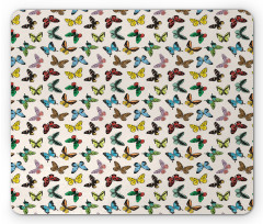 Colorful Butterflies Fun Mouse Pad