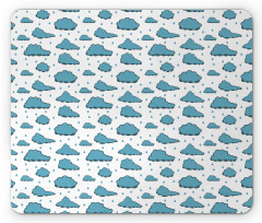 Rain Drops and Clouds Mouse Pad