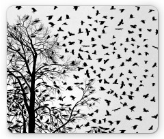 Flying Birds Tree Mouse Pad