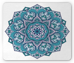 Curly Eastern Flower Mouse Pad