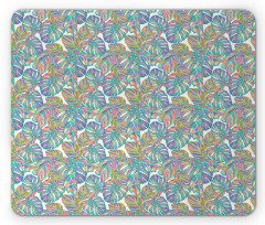 Exotic Monstera Leaf Pattern Mouse Pad