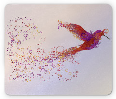 Abstract Hummingbird Mouse Pad