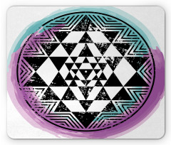 Triangle Watercolors Mouse Pad