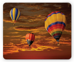 Skyscape Colorful Vehicles Mouse Pad