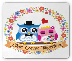 Year Lovers Owls Mouse Pad
