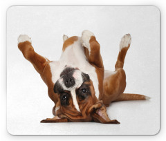 Funny Playful Puppy Image Mouse Pad