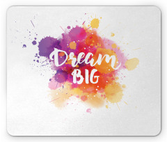 Modern Dream Big Calligraphy Mouse Pad