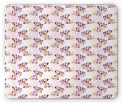Oriental Flowers Ombre Mouse Pad