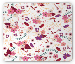 Cartoonish Flowers Mouse Pad