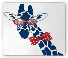 Long Neck with Bowtie Mouse Pad
