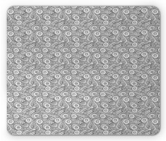 Retro Natural Petals Mouse Pad