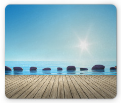 Sky Pier Calm Water Stones Mouse Pad
