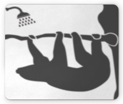 Animal Silhouette Shower Mouse Pad