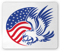 American Bald Eagle Flag Mouse Pad