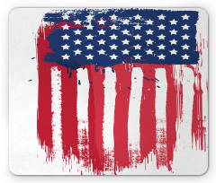 Vertical Hand-drawn Flag Mouse Pad