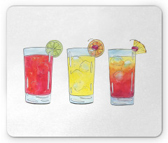 Watercolor Cocktails Mouse Pad