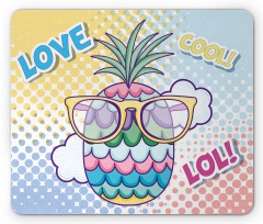 Pineapple Sunglasses Love Cool Mouse Pad