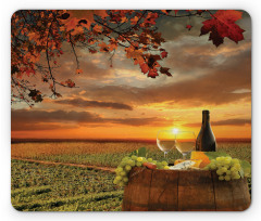 Tuscany Land Rural Field View Mouse Pad