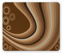 Abstract Wavy Lines Retro Mouse Pad