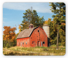 Old Barn Silo with Trees Mouse Pad