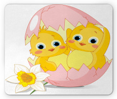 Daffodil Chicks Cracked Egg Mouse Pad