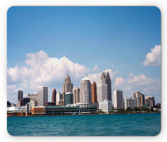 Downtown Detroit Skyline Mouse Pad