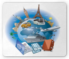 Business Travel Planet Earth Mouse Pad