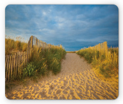 Sandy Beach Bushes Mouse Pad