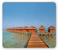 Bungalows on Maldives Mouse Pad