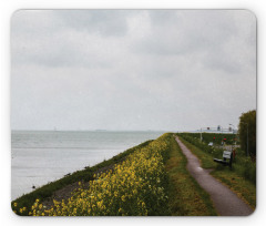 Flower Sea Cloudy Day Mouse Pad