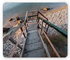 Wooden Stairs Greece Mouse Pad