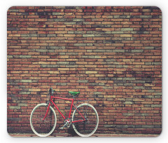 Retro Bicycle Roadside Mouse Pad