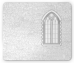 Sketch Gothic Window Mouse Pad