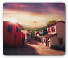 Mexican Town Sunset Mouse Pad